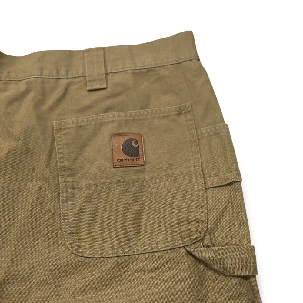 Carhartt Canvas‎ Carpenter Shorts Mens 42 Khaki Tan Longer Length NWT